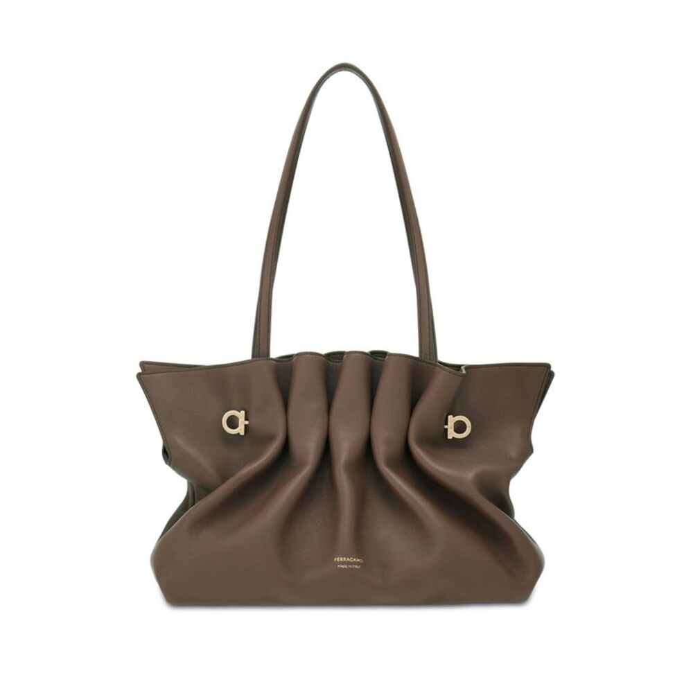 Ferragamo Grey Shoulder Bags Women